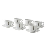 Coffee Cup With Saucer 420ml (Set of 6pcs)