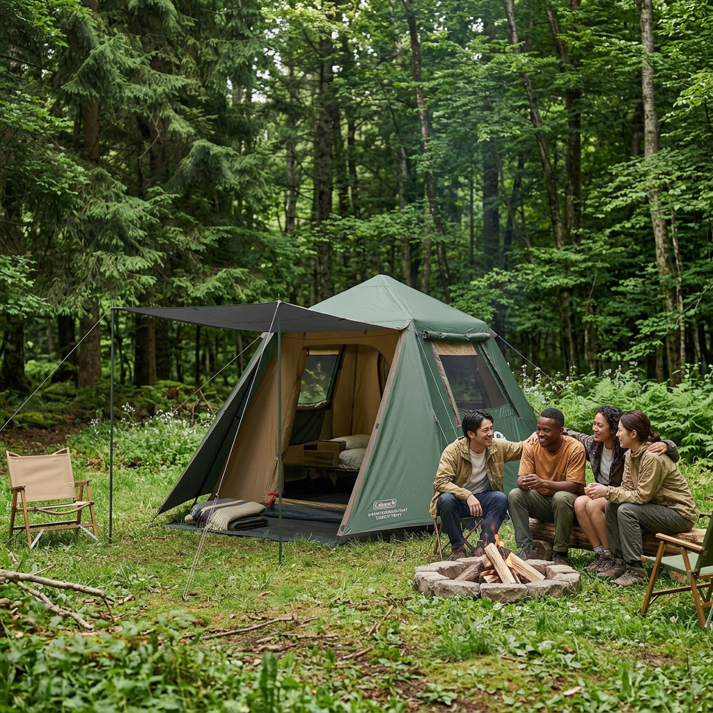 Coleman FastPitch Forest Lodge 4 Person Camping Tent
