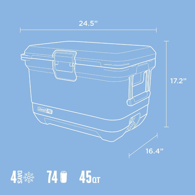 Coleman Pro Series 45-Q Hard Ice Chest Cooler