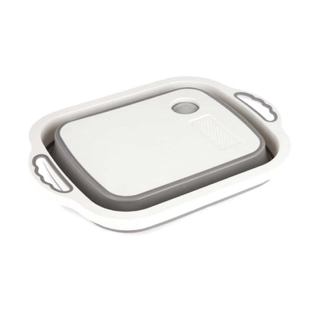 Collapsible Cutting Board With Colander