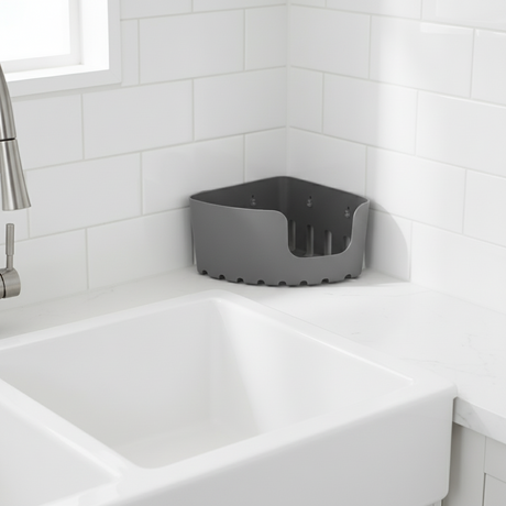 Corner Storage Basket Standard Grey