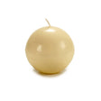 Cream Ball Candle Diam 10cm