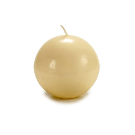 Cream Ball Candle Diam 10cm