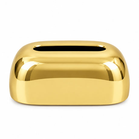 Curved Tissue Box Gold