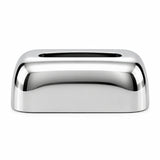 Curved Tissue Box Silver