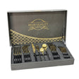 Stainless Steel Cutlery Set 24pcs Black & Gold