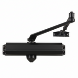 EuroArt Overhead Door Closer With Backcheck Black