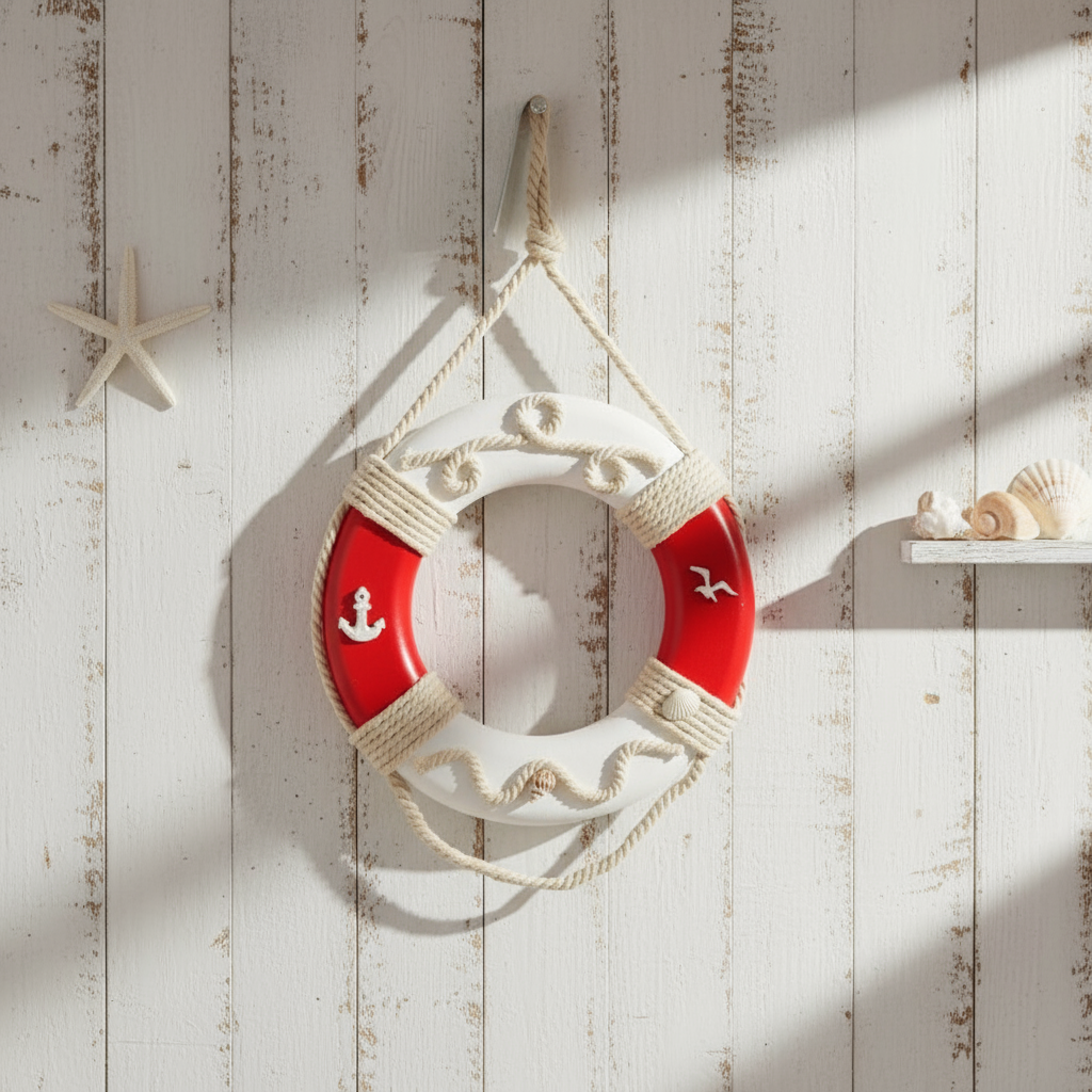 Decorative Buoy Dia 33CM Red White