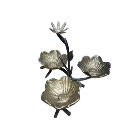 Damascus Dry Fruit Serving Stand Antique Gold & Black