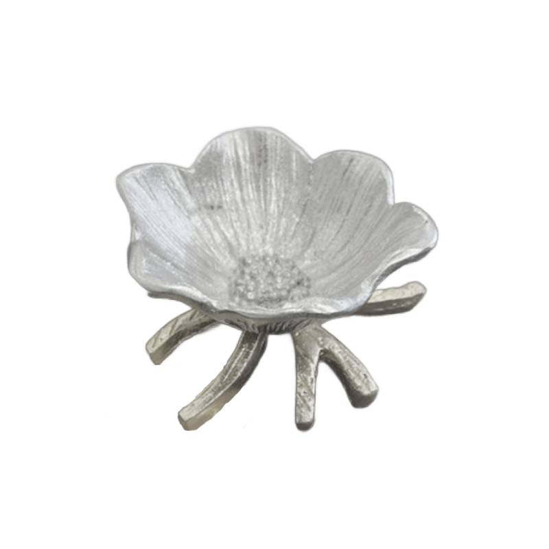 Damascus Flower Dish Silver