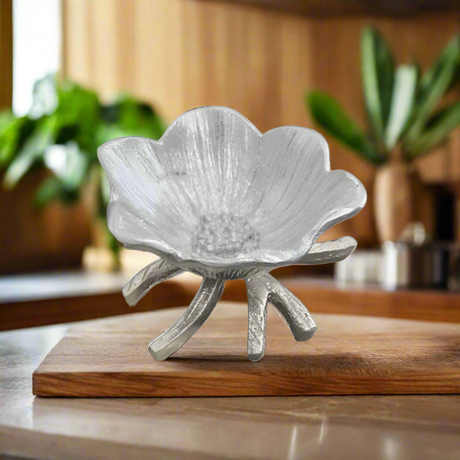 Damascus Flower Dish Silver