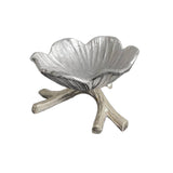 Damascus Flower Dish Silver Large