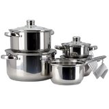 Danny Home Stainless Steel Cookware 9 Pcs Set