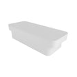 Deco Slim Storage Box With Lid White 2.5L