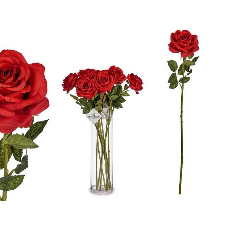Decorative Rose Flower Branch Paper Plastic