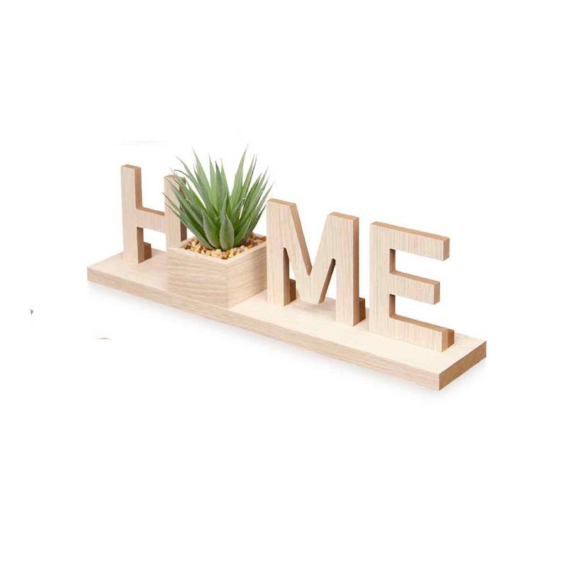 Decorative Sign Home With Plant