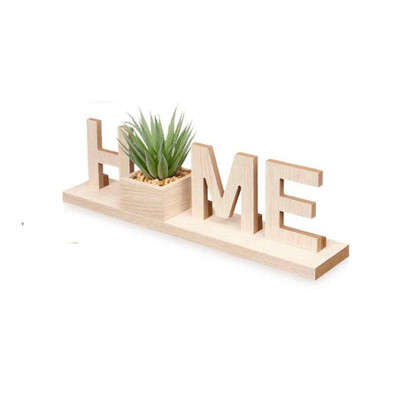 Decorative Sign Home With Plant