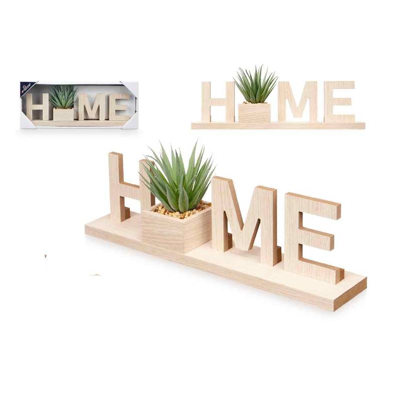 Decorative Sign Home With Plant