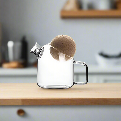 Creative Glass Water Pot with Wooden Ball 250ml