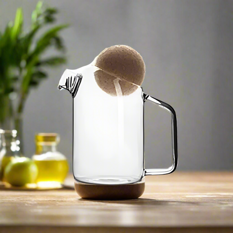 Creative Glass Water Pot with Wooden Ball 450ml