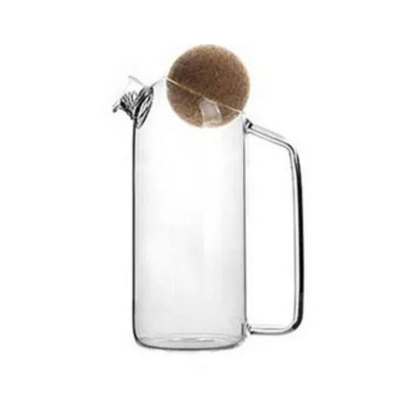 Creative Glass Water Pot with Wooden Ball 750ml