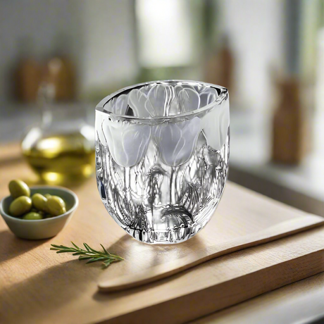 Glass Cutlery 13x11x7cm