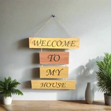 Hanging Wall Wooden Frame (Welcome To  My Home)