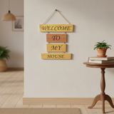 Hanging Wall Wooden Frame (Welcome To  My House)