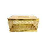 Stainless Steel Tissue Box Wooden Lid