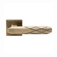Lever Handle on Rose With Escutheons