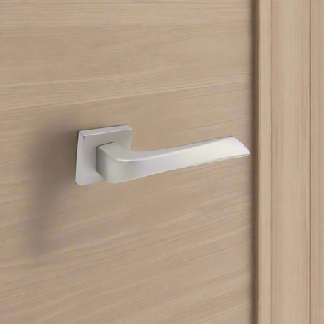 Lever Handle on Rose With Escutheons