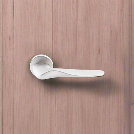 Lever Handle on Rose With Escutheons
