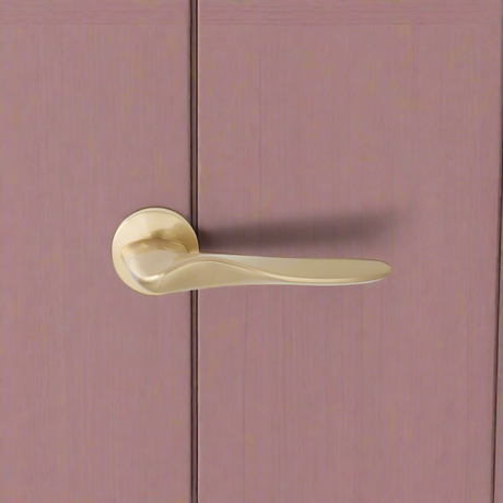 Lever Handle on Rose With Escutheons