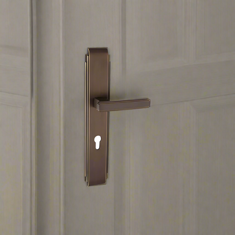 EuroArt Brass Lever on Plate 72mm