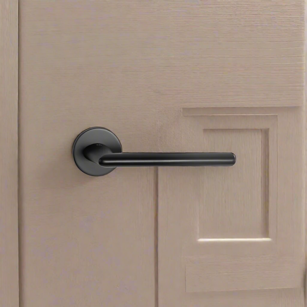 Lever Handle on Rose With Escutheons