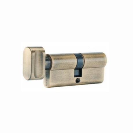 EuroArt 6 Pin 70mm Key & Turn Cylinder W/3 Keys & SS Bolt