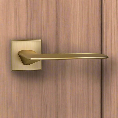 EuroArt Lever Handle on Rose With Escutheons