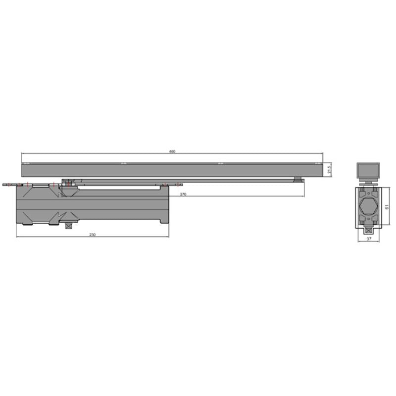 EuroArt Concealed Door Closer
