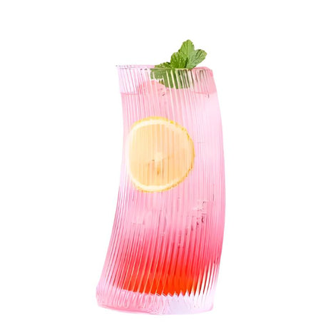 Curved Style Long Glass 500ml Set of 6pcs