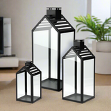 Lantern Metal Black (Set of 3)