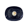 Dinner Serving Plate Opal Glass 14" Black
