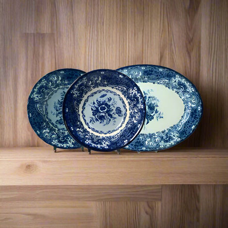 Divine Dark Blue Dinner Set 85pcs