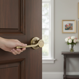 Door Lock Handle Antique Brass