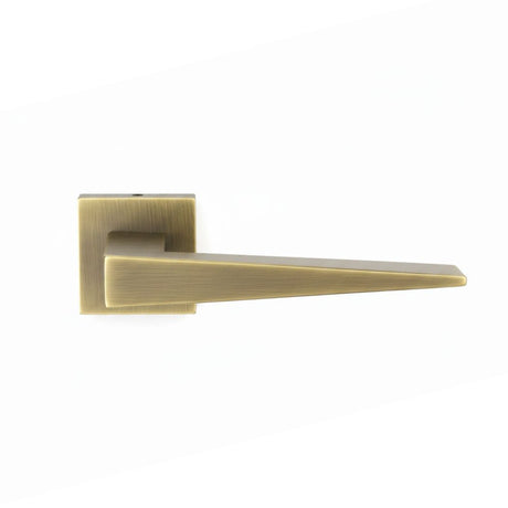 Door Lock Handle Antique Brass