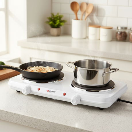 Double Hot Plate White