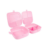 Double Lid Lunch Box Pink