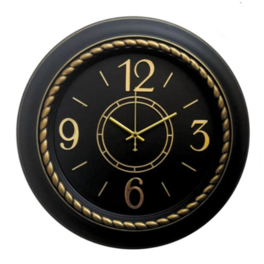 Heritage Wall Clock Prague Black & Gold