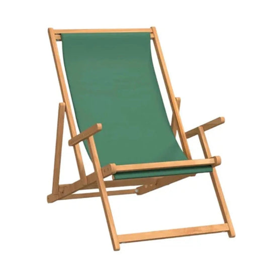 Wooden Beach Chair Green
