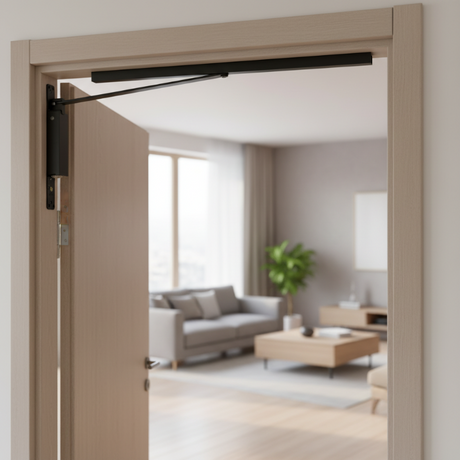 EuroArt Concealed Cam Action Door Closer Black