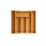 Extensible Bamboo Cutlery Tray 6 Slots